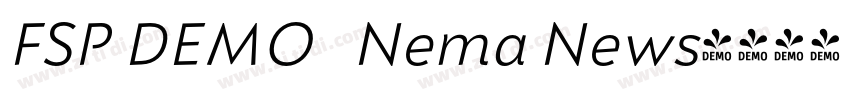 FSP DEMO   Nema News字体转换